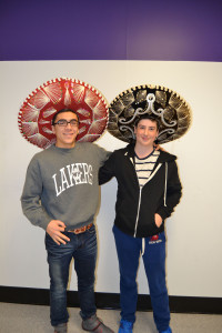 Robetro Escallante (11th grade) and Seth Goldgrab (10th grade) from the Spanish club