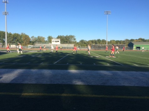 WBHS team playing under the bright blue sky!