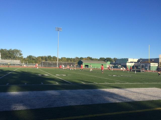 The West Bloomfield JV Field Hockey team in action!