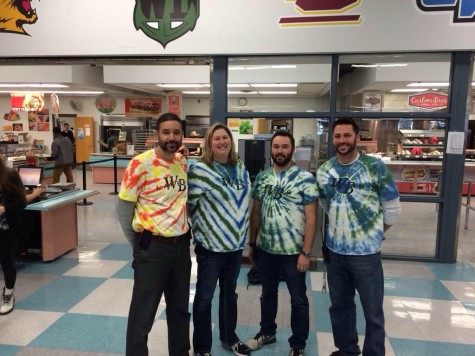 WBHS administrators show off their tie dye!