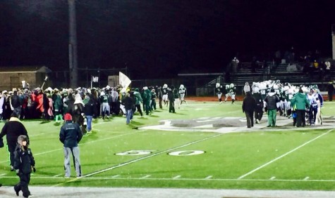 The SWAMP celebrating the win on the field