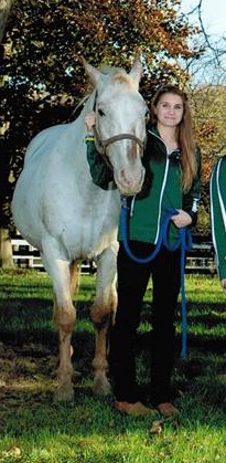 Senior Kelly Shepard of the Equestrian team
