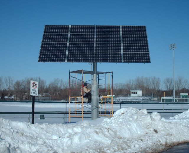 Pictured above: WBHSs current solar array.