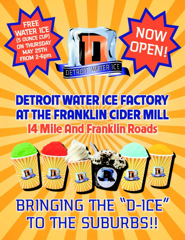 Detroit Water Ice @ Franklin Cider Mill Now Open